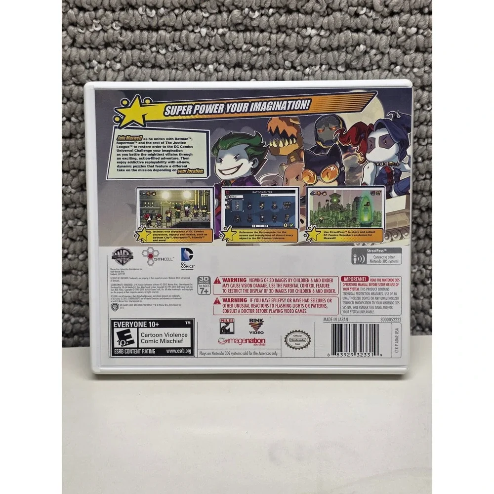 Scribblenauts Unmasked A DC Comics Adventure Nintendo 3DS WB Batman Superman